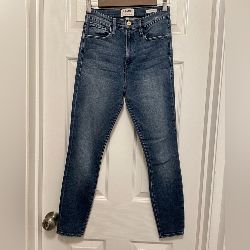 Frame Denim High Rise Skinny Jeans